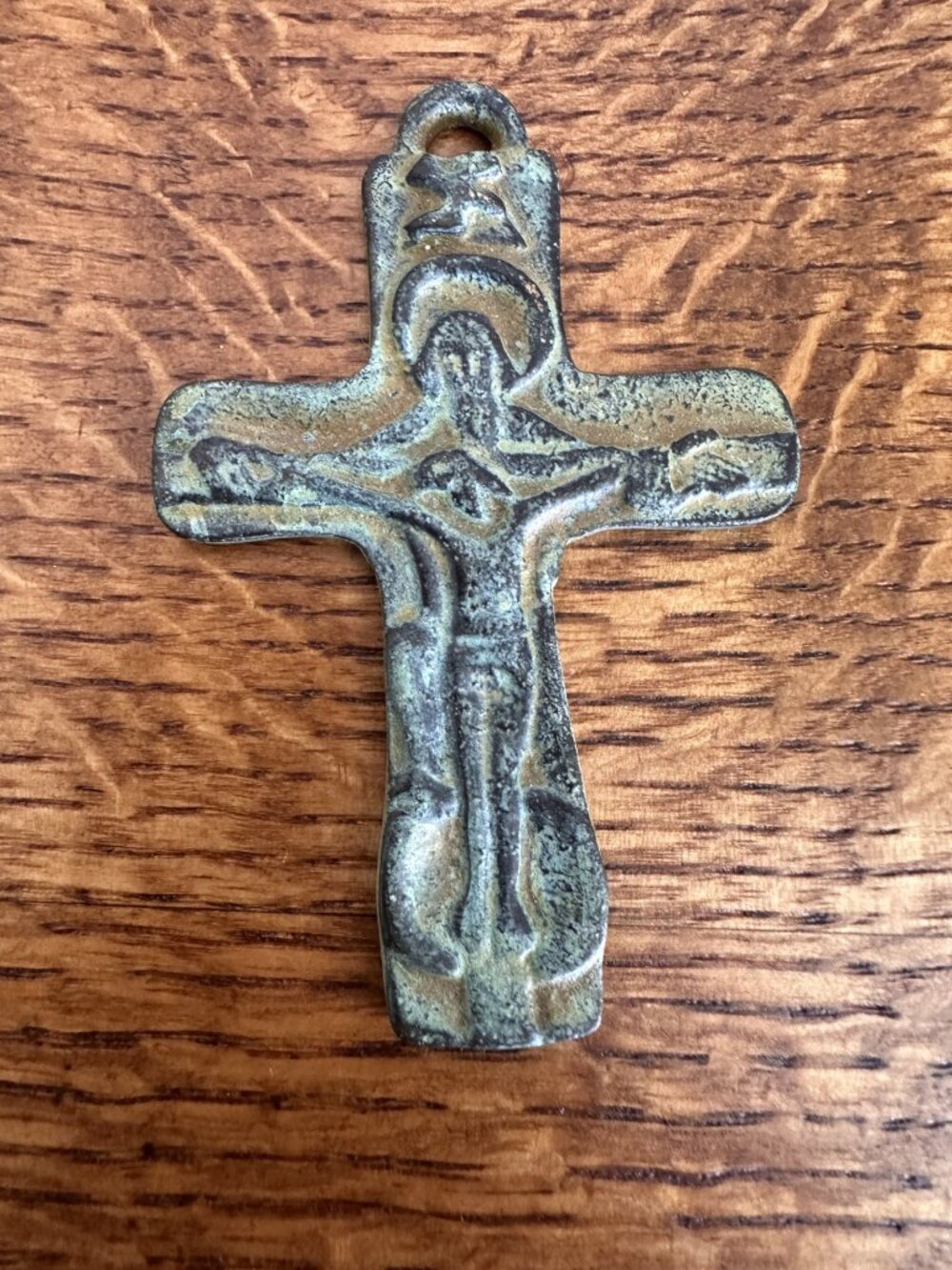 UNKNOWN CROSS. BRASS BRONZE OR SOME ALLOY
